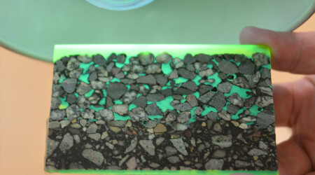 Asphaltanschliff Asphalt Anschliff